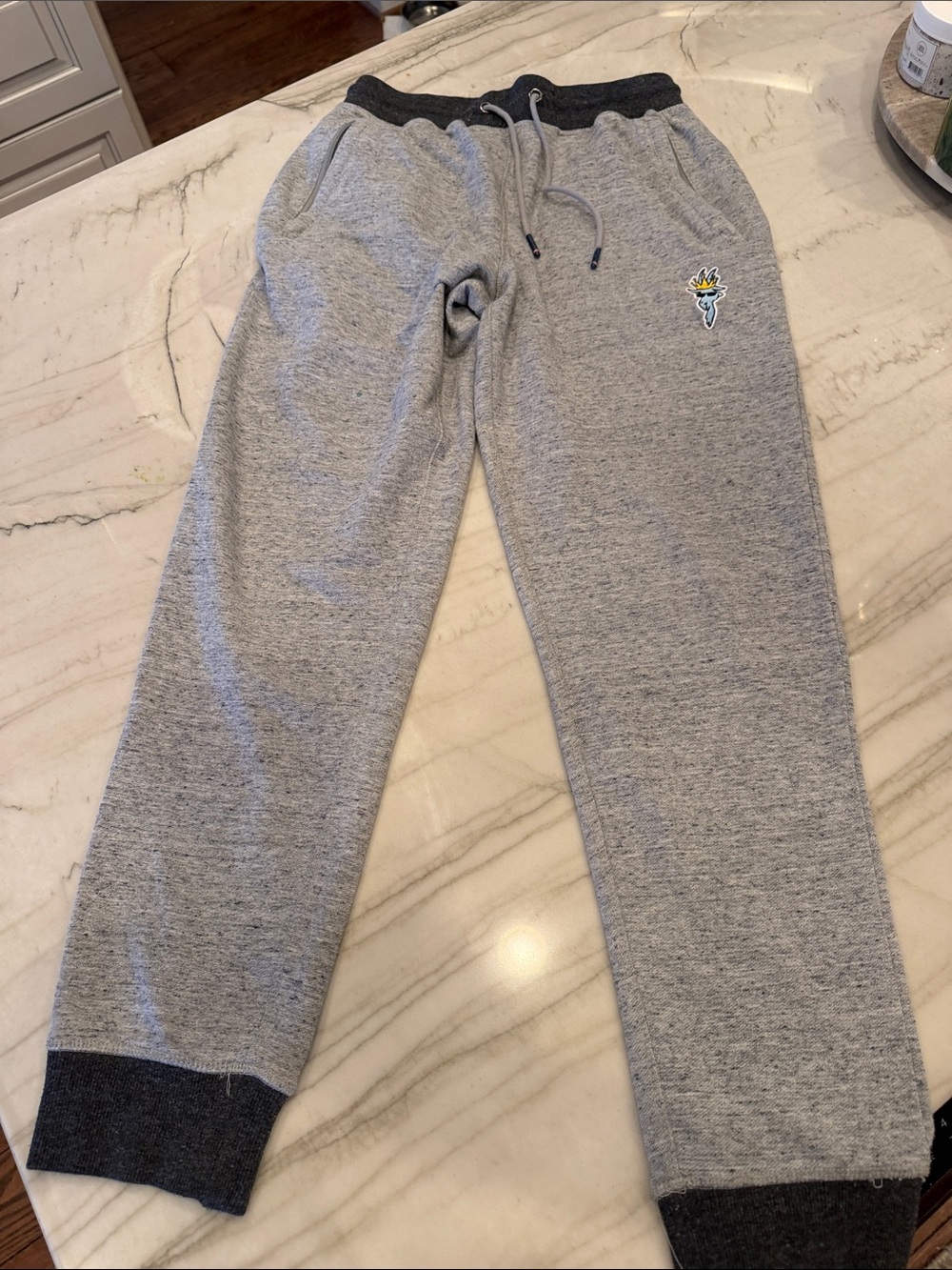 Kids Heather Gray Jogger Sweatpants with Drawstring Waist